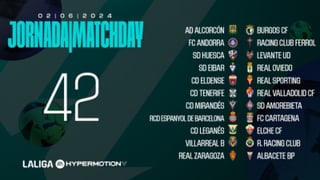 Última Jornada de Segunda en directo | Partidos y resultados para Ascenso, Playoffs y Descenso: Leganés, Eibar, Espanyol, Oviedo, Racing  y Sporting