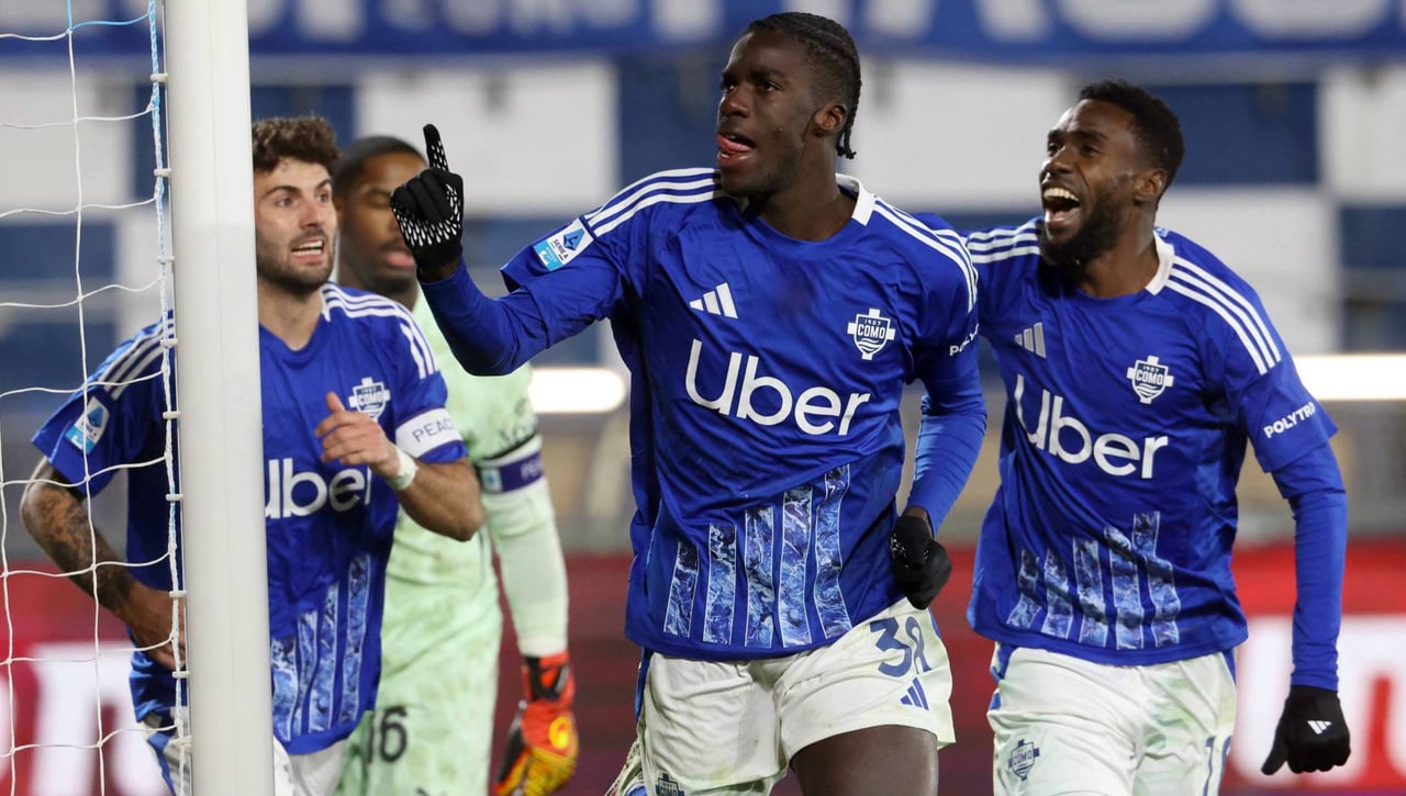 Assane Diao se estrena: así fue su primer gol con el Como