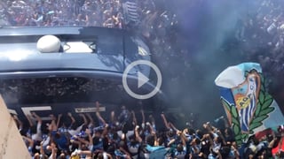 Espectacular recibimiento al Málaga CF 