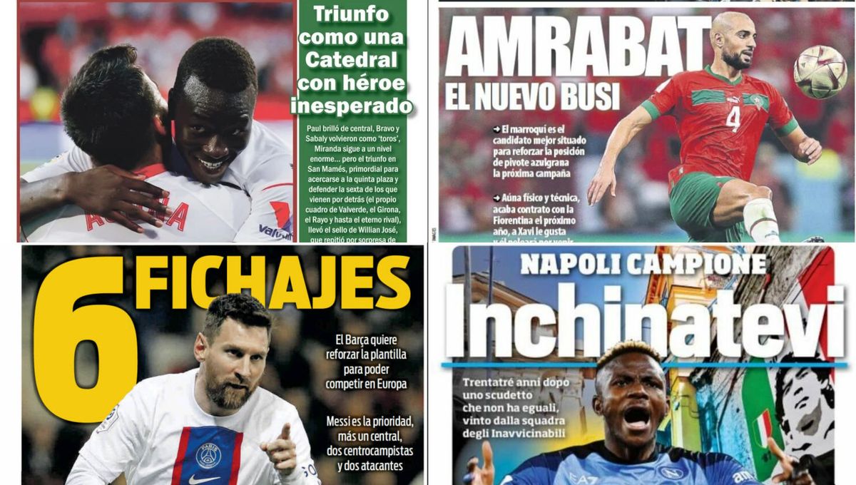 El Sevilla sueña, el Betis oficia y el Barça quiere a Messi y cinco más... 