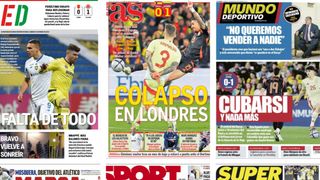 La derrota de la Selección ante Colombia, Orta busca fichajes y Cubarsí... así vienen las portadas del sábado
