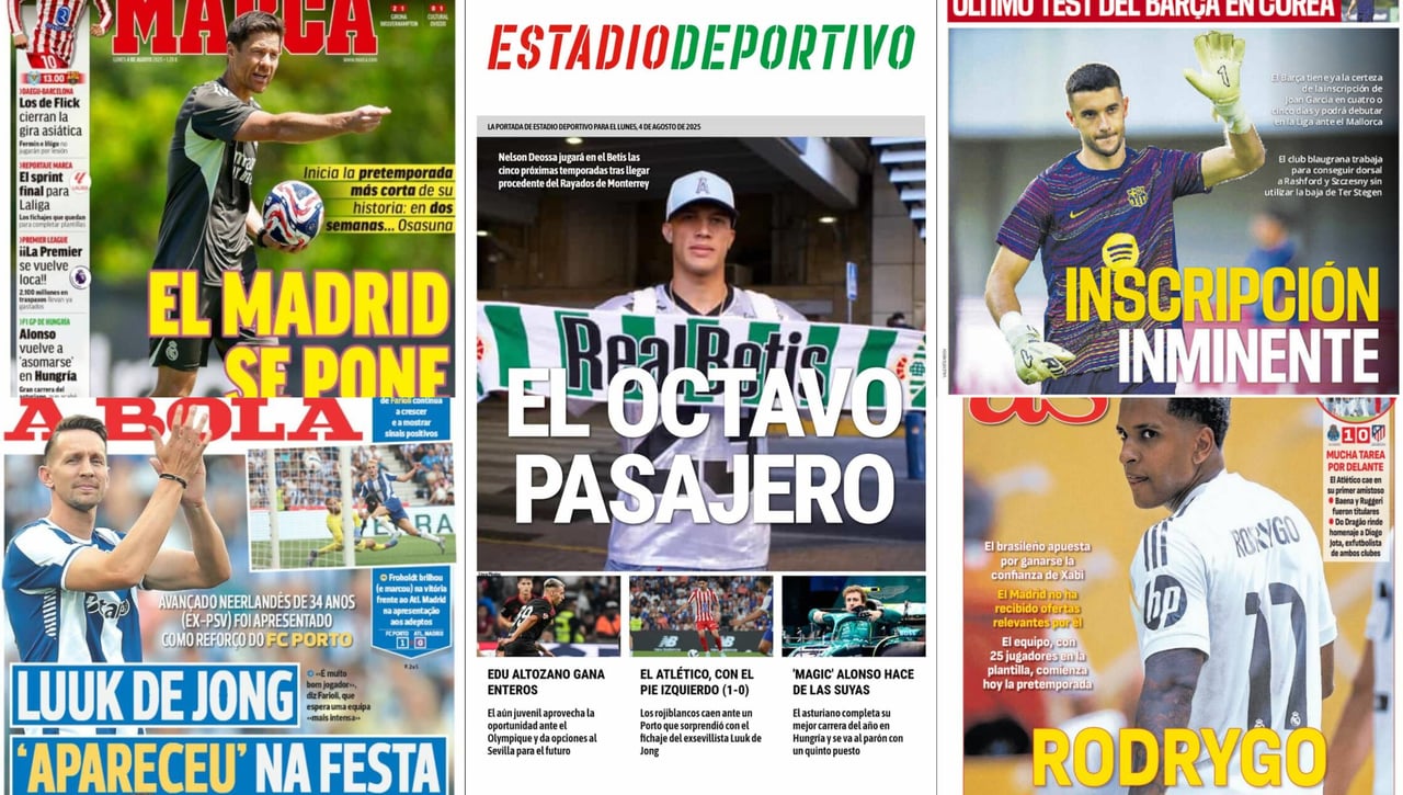 Aterriza Deossa, sorpresa con De Jong, Alonso vuelve a brillar... Así vienen las portadas
