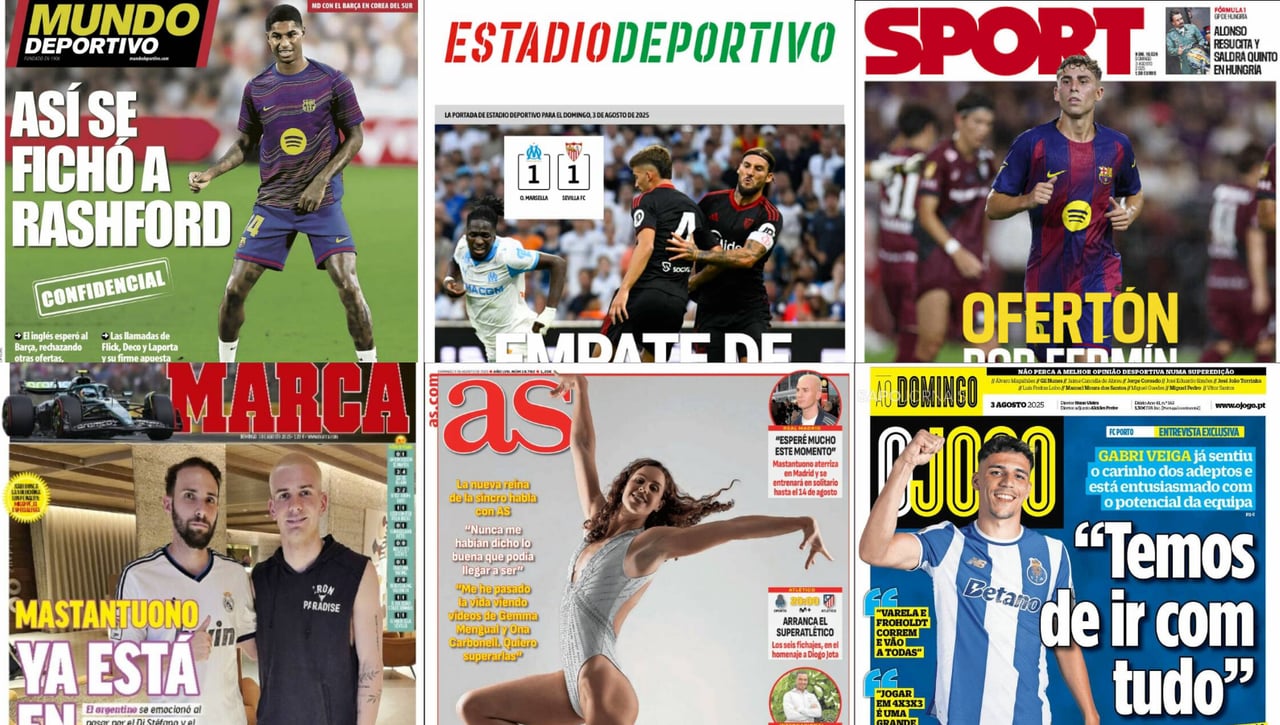 El bombazo del Real Madrid, la próxima venta del Barcelona y la ilusión de Fernando Alonso... así vienen las portadas