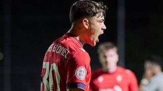 Asier Bonel, la nueva joya de Tajonar a la que Osasuna mira como delantero de futuro