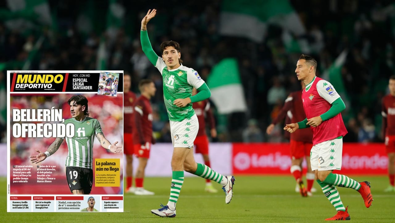 Héctor Bellerín, sobre la mesa del Barça