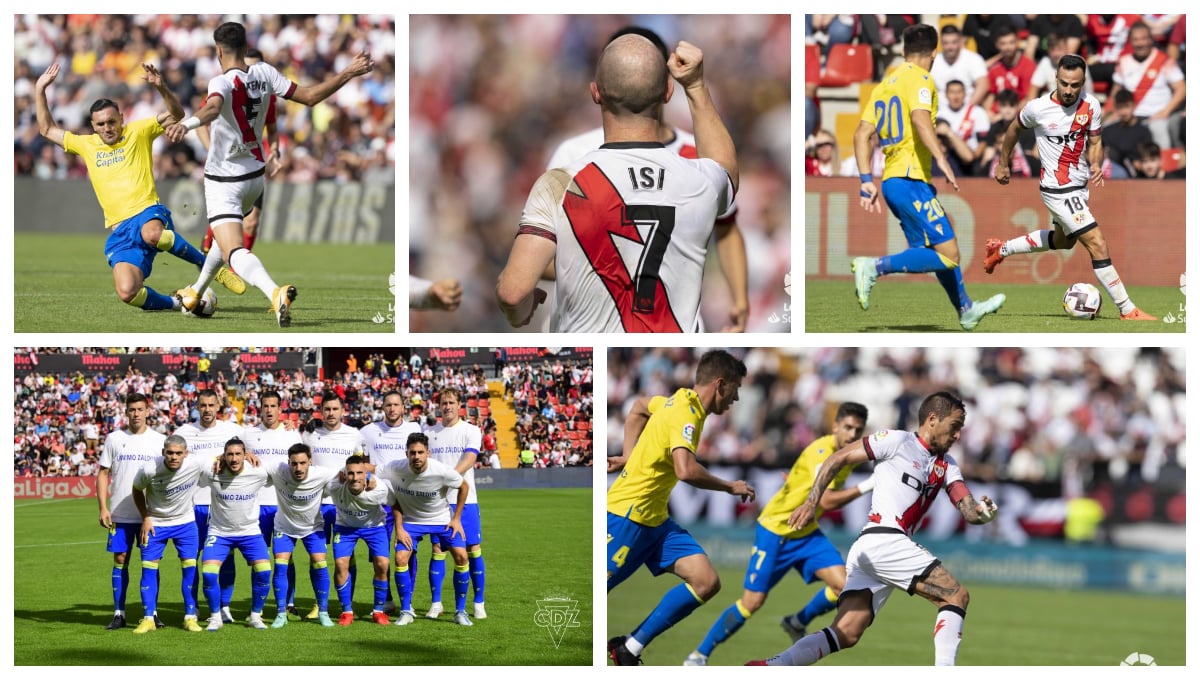 Las imágenes de la goleada del Rayo Vallecano al Cádiz CF