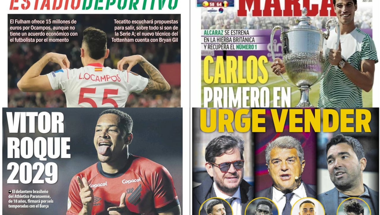 Ocampos, Carvalho. Alcaraz y Eldense... Los protagonistas de las portadas
