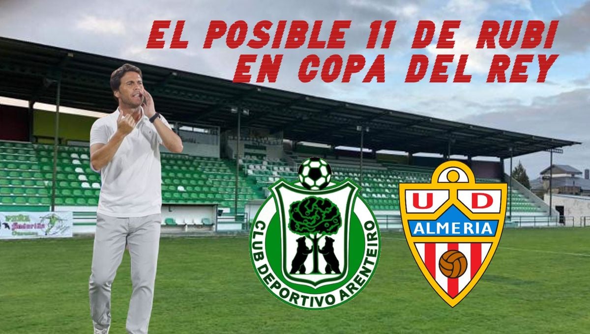 El posible once del Almería frente al CD Arenteiro en Copa del Rey