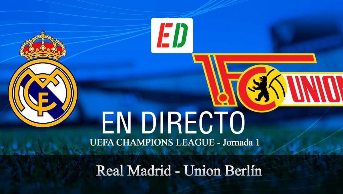 Real Madrid – Union Berlín: resultado, resumen y goles del partido de la jornada 1 de la UEFA Champions League 