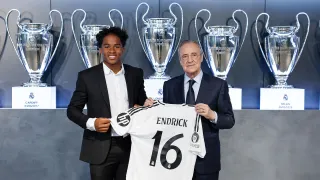 Endrick cumple su sueño y es presentado con el Real Madrid 