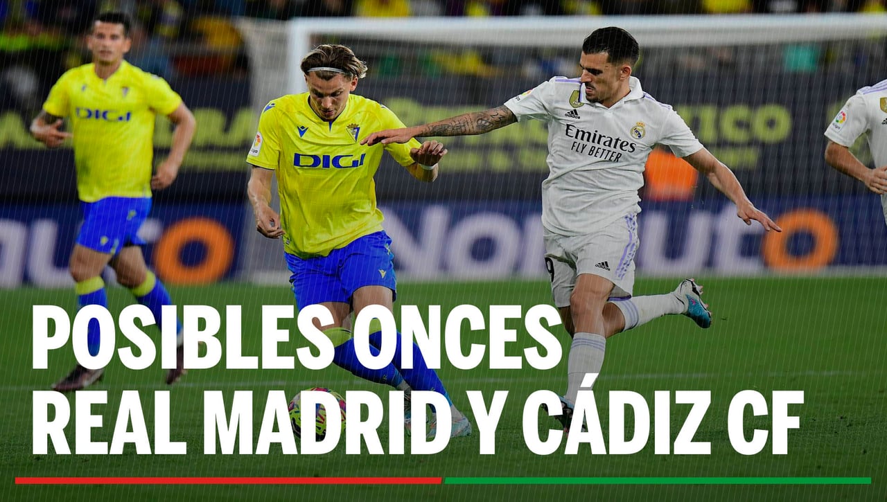Alineaciones Real Madrid - Cádiz: Alineación posible de Real Madrid y Cádiz hoy en LaLiga EA Sports