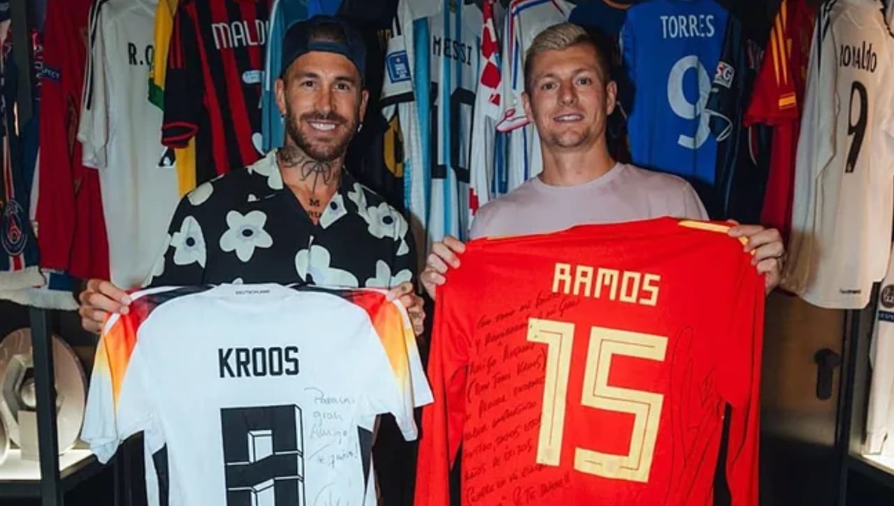 Sergio Ramos y Toni Kroos se ven las caras fuera del Real Madrid