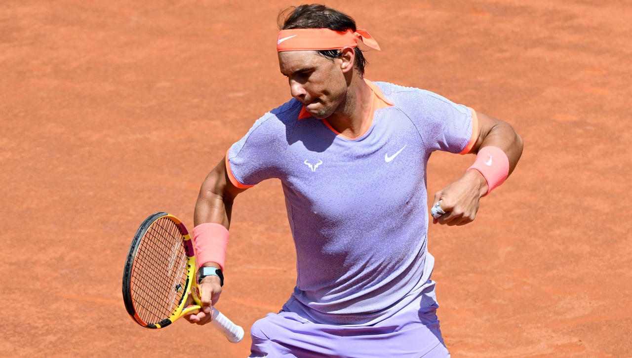 Rafa Nadal baja al barro en su debut contra Bergs en Roma