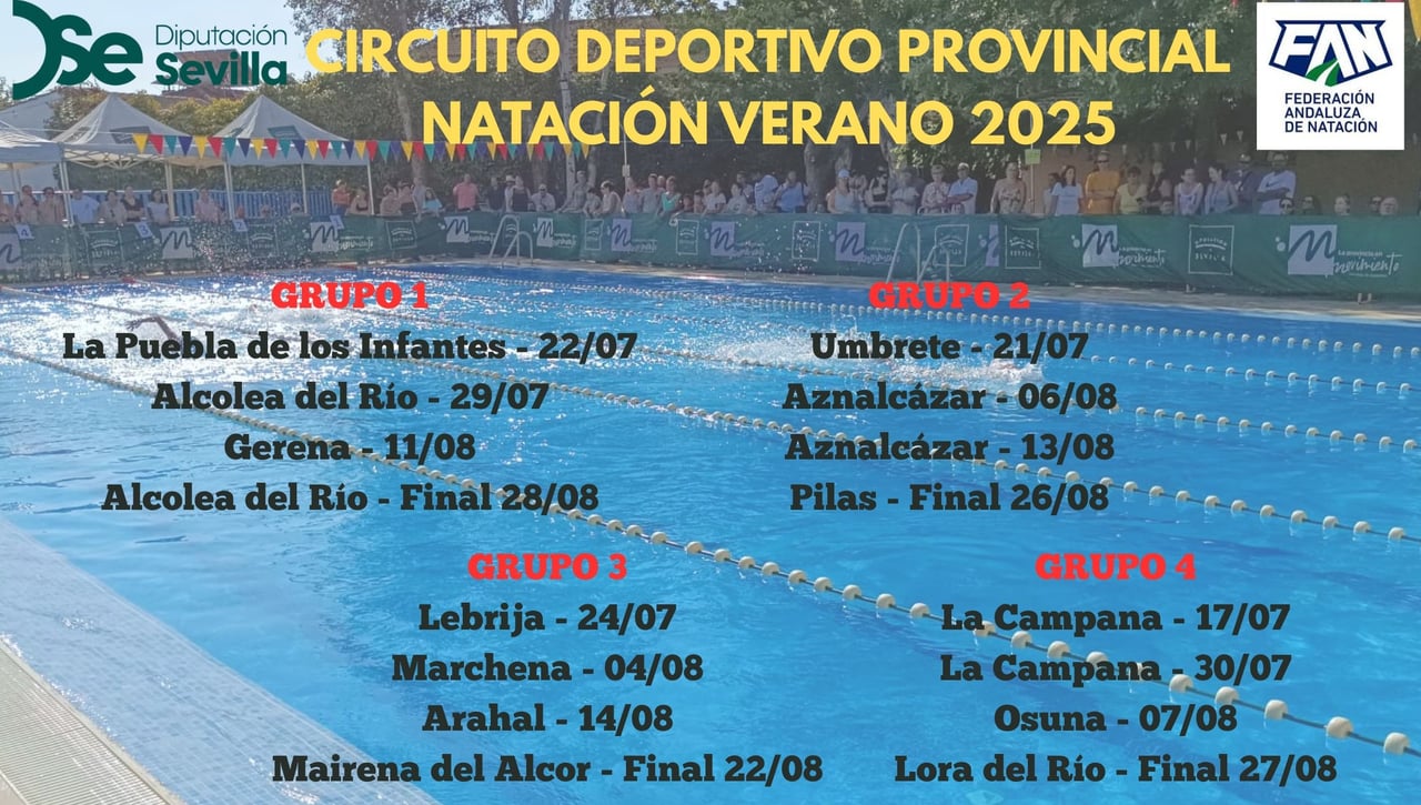 Umbrete se prepara para recibir a los jóvenes nadadores del Grupo 2