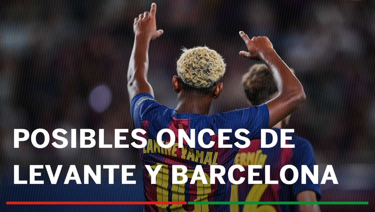 Alineaciones Levante - Barcelona: Alineaciones confirmadas de Levante y Barcelona en la segunda jornada de LaLiga 2025/26
