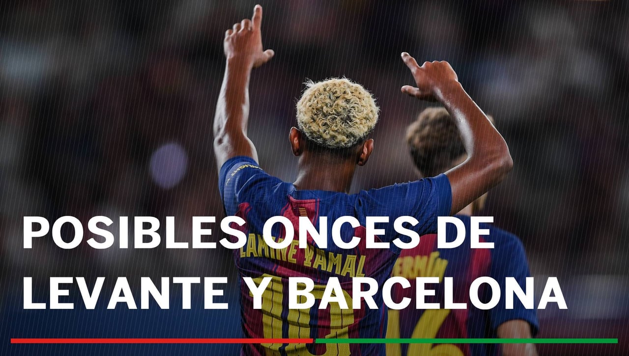 Alineaciones Levante - Barcelona: Alineaciones confirmadas de Levante y Barcelona en la segunda jornada de LaLiga 2025/26