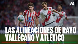 Alineaciones Rayo - Atlético: Alineación de Rayo y Atlético en el partido de la jornada 24 de LaLiga EA Sports