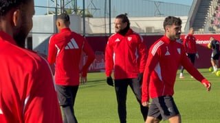 Gudelj, el principal protagonista de la sesión en un "nuevo" escenario