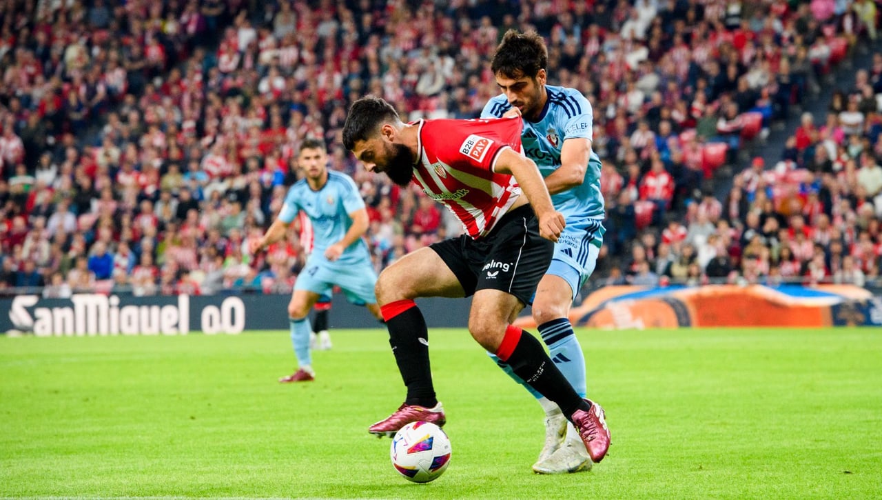 Athletic 2 - 2 Osasuna: Los errores condicionan la Champions League