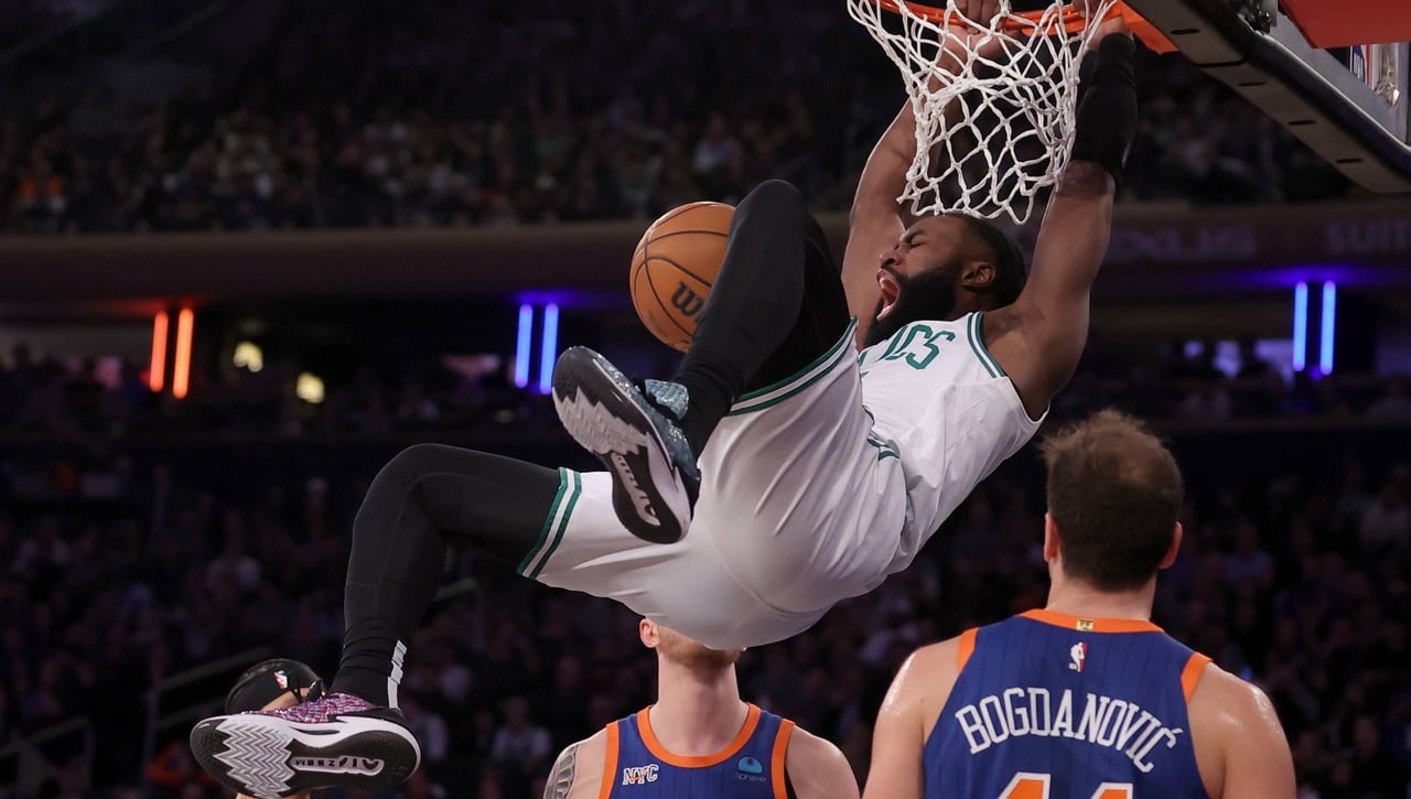 Jaylen Brown responde a las burlas en el Madison