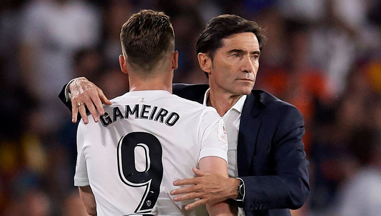 Gameiro da un 'palo' a Marcelino