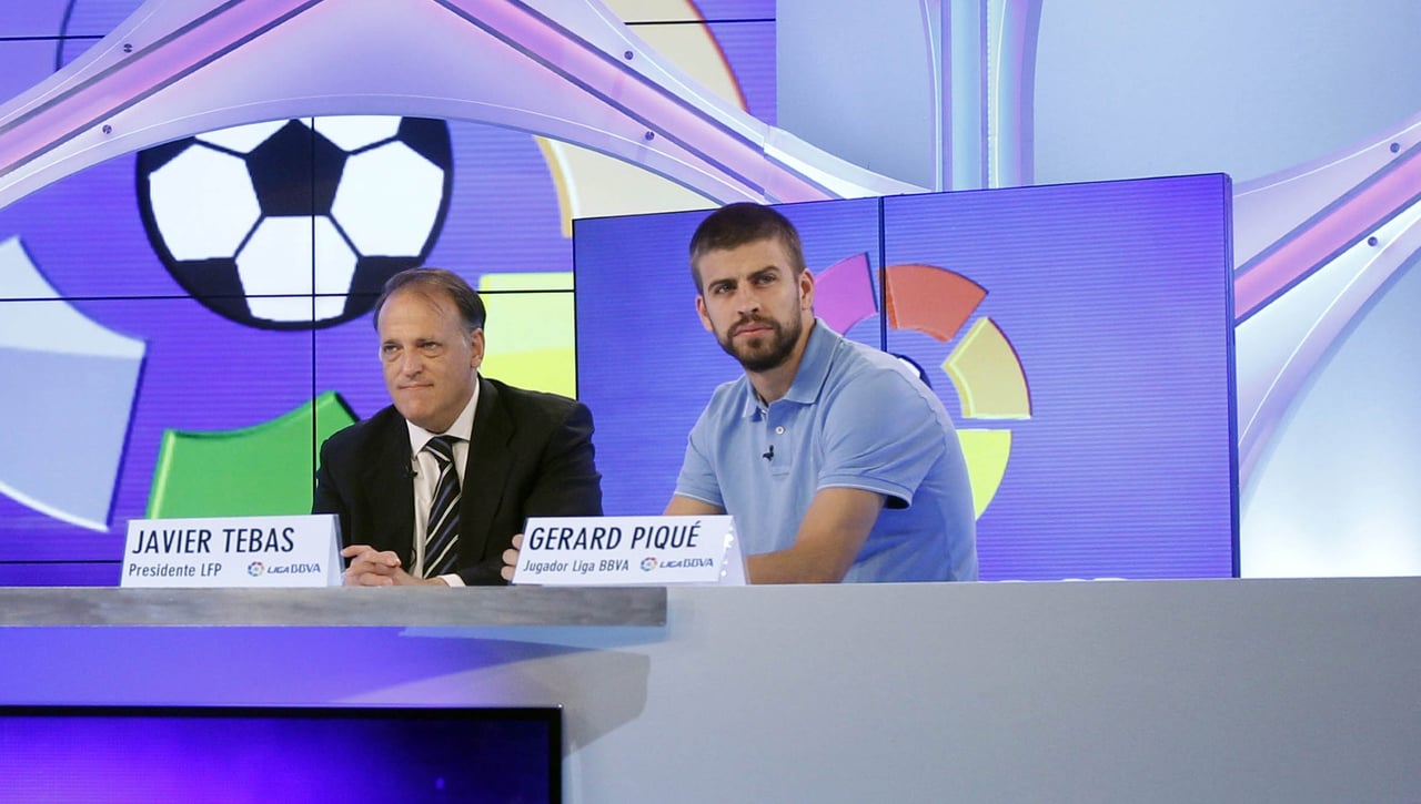 Tebas, primer aliado de Piqué para la presidencia del Barcelona