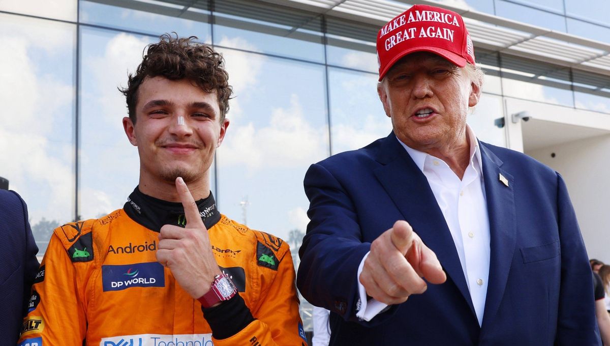 Donald Trump empaña la victoria de Norris en Miami y McLaren responde