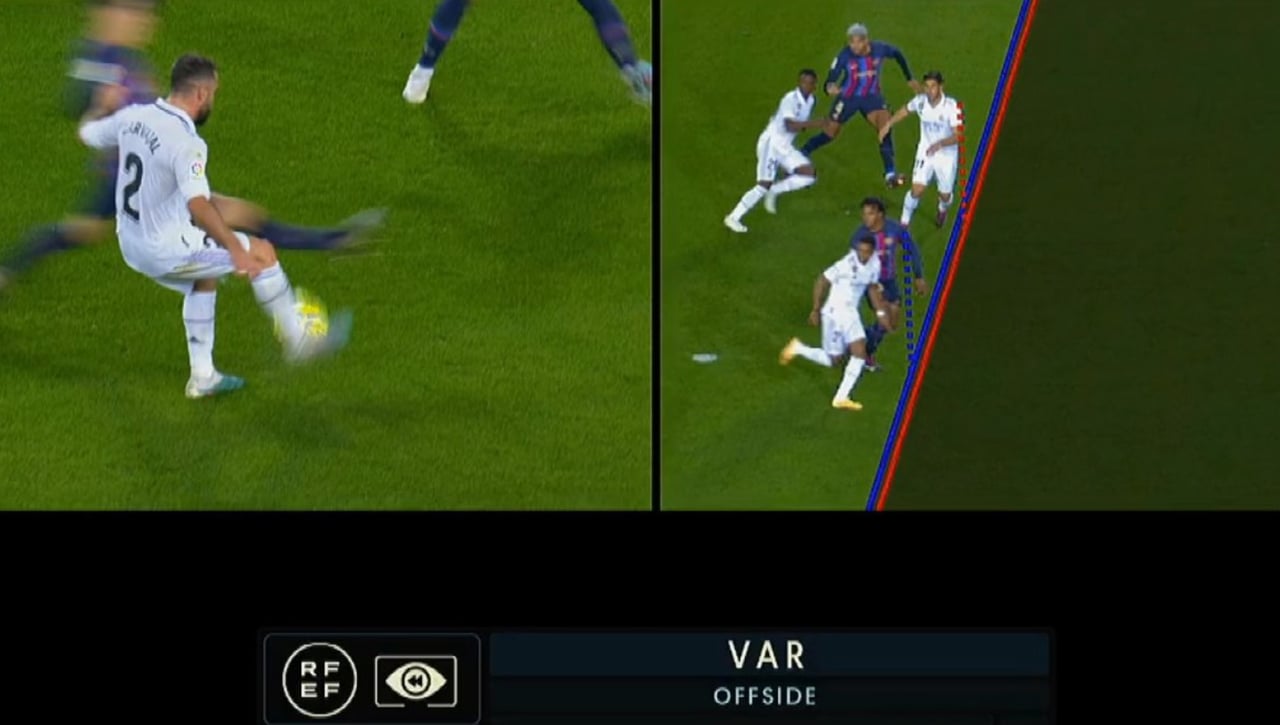 LaLiga medita establecer el fuera de juego semiautomático