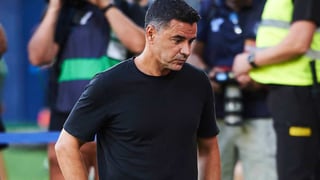 Míchel da un toque a sus jugadores: "Eso te hace jugar peor"