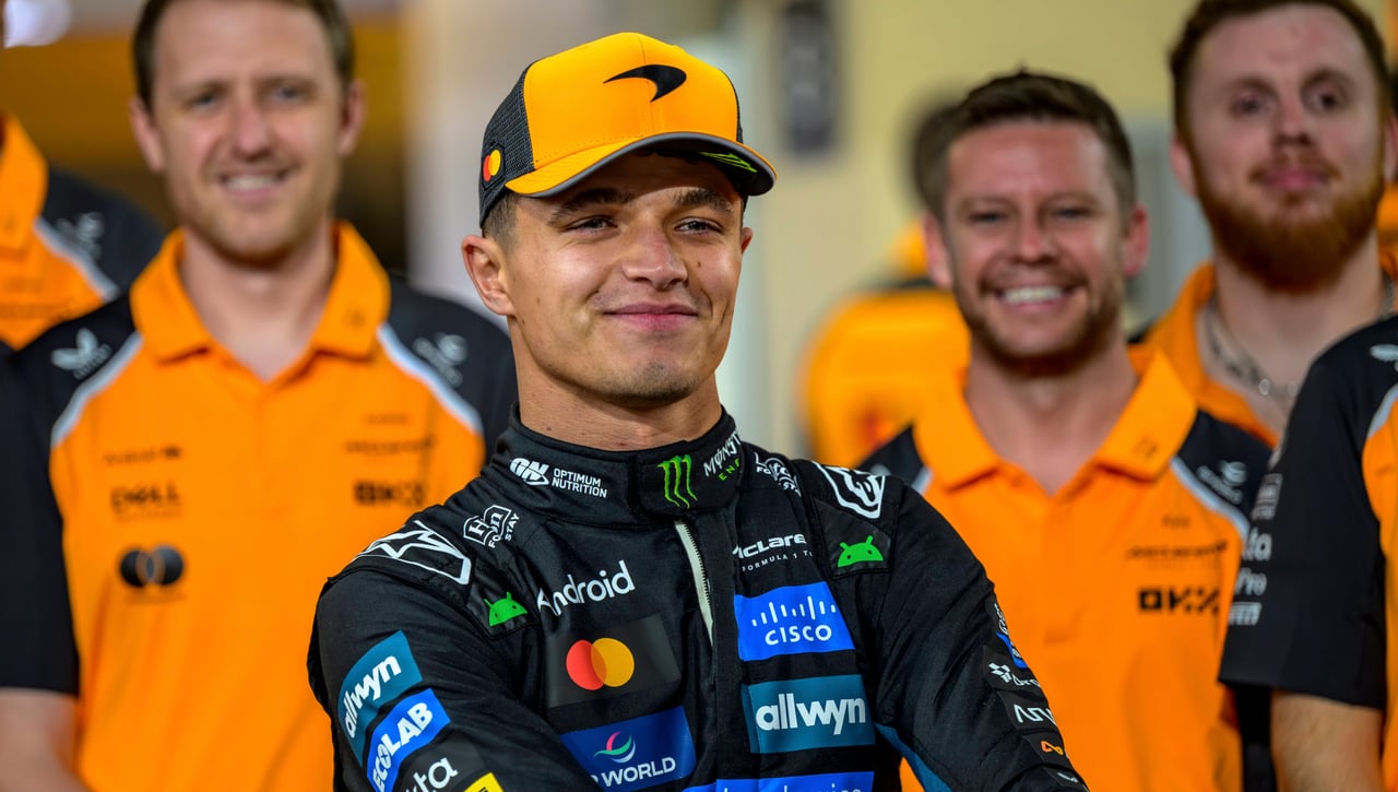 Landon Norris gana por los pelos a Verstappen en la primera embestida