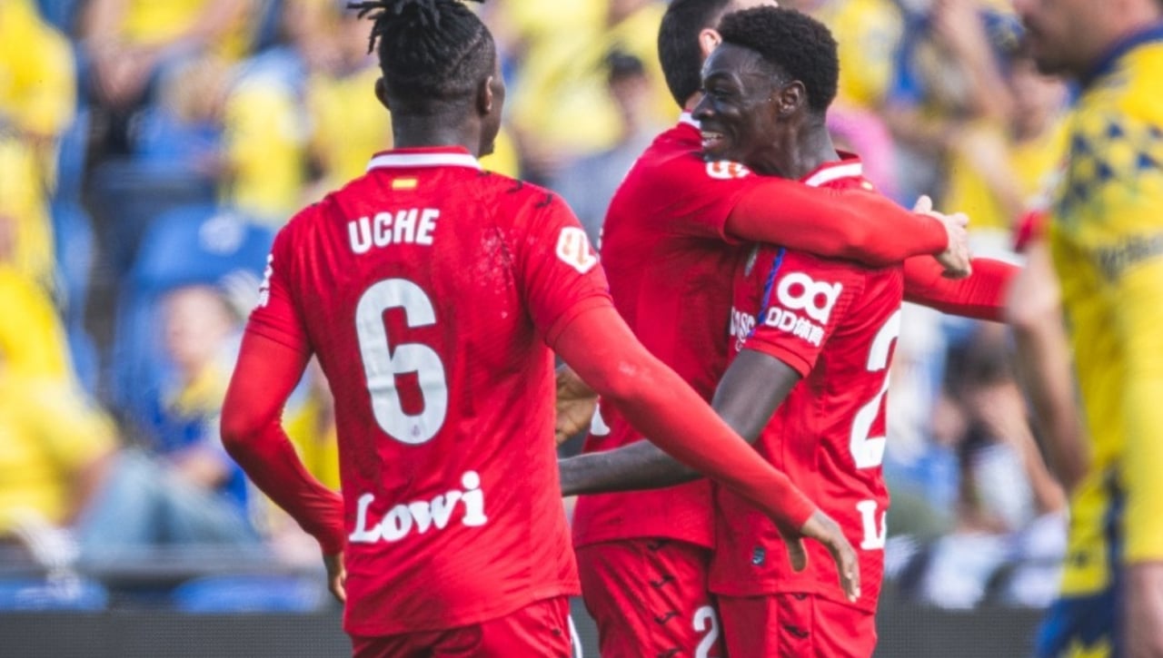 Las Palmas 1-2 Getafe: Soria y Mayoral reviven a Bordalás en la isla