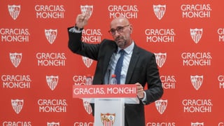 Monchi se autodescarta en la 'tercera vía' y avisa para el derbi: "Las diferencias ahí se achican"