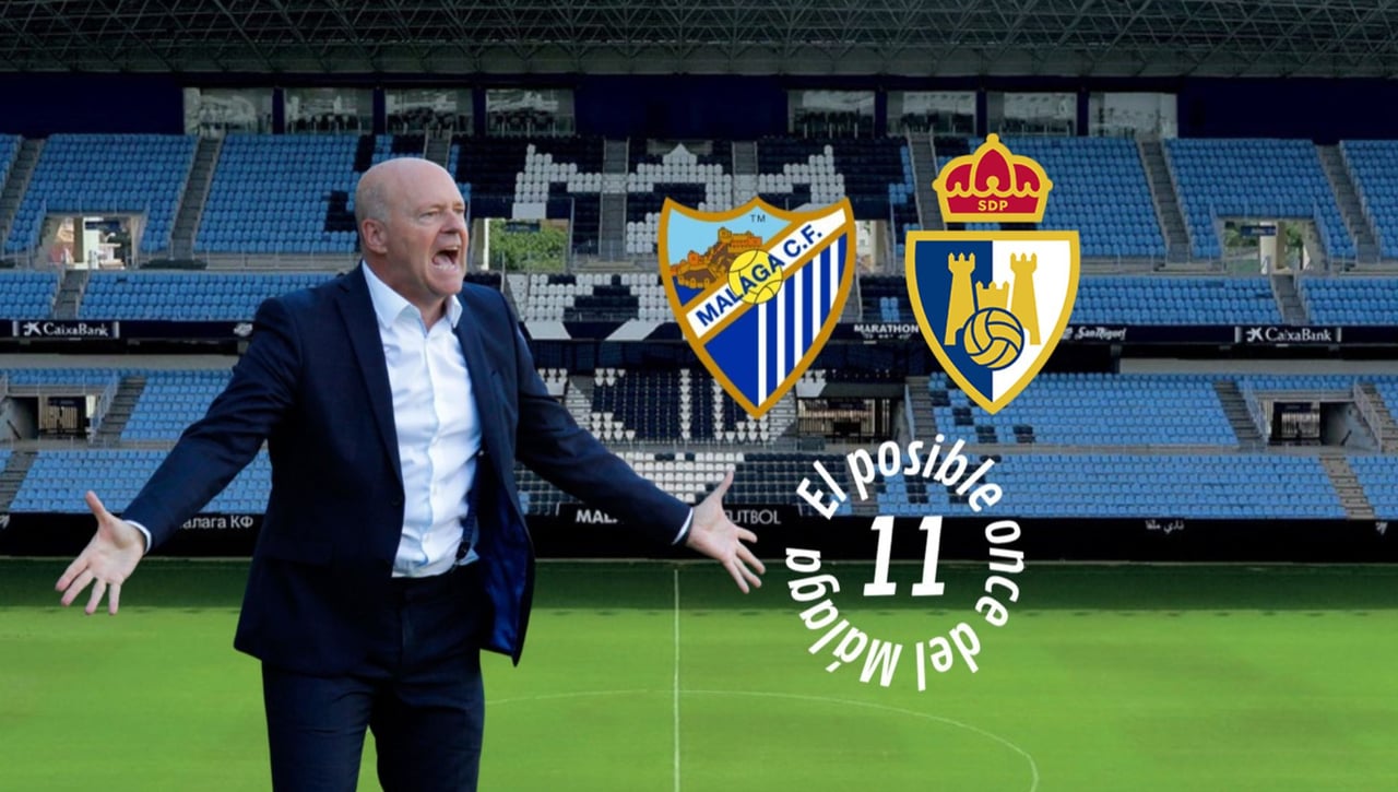 El posible once del Málaga ante la Ponferradina