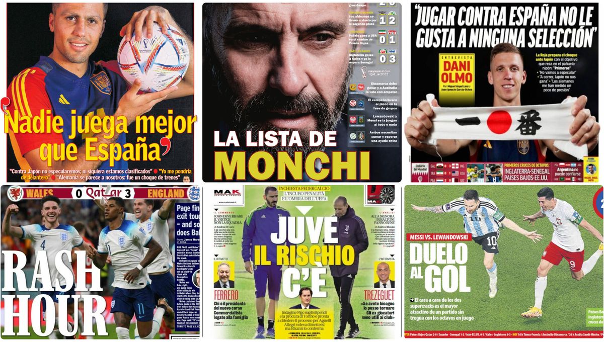 La lista de Monchi, Guido y un Duelo al Gol Messi-Lewandowsky, 'Rash-Hour'... las portadas del miércoles