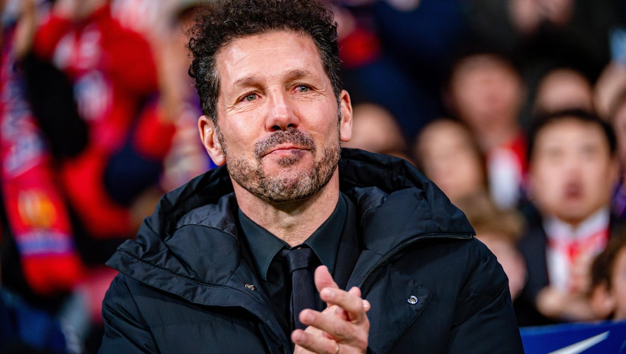La 'arenga' de Simeone al Atlético