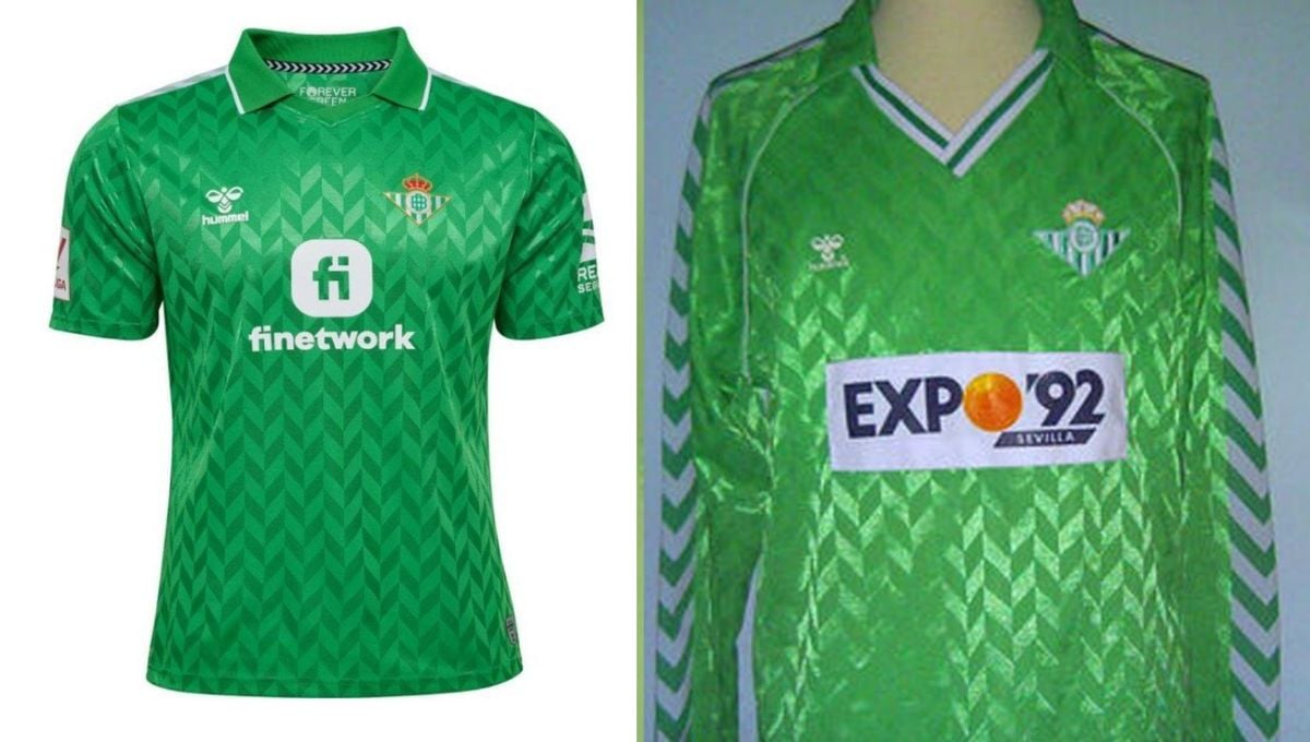 Camiseta Hummel Real Betis Balompié 2023 2024 verdiblanca