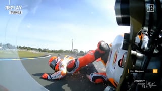 Nuevo susto para Marc Márquez, ahora en Le Mans