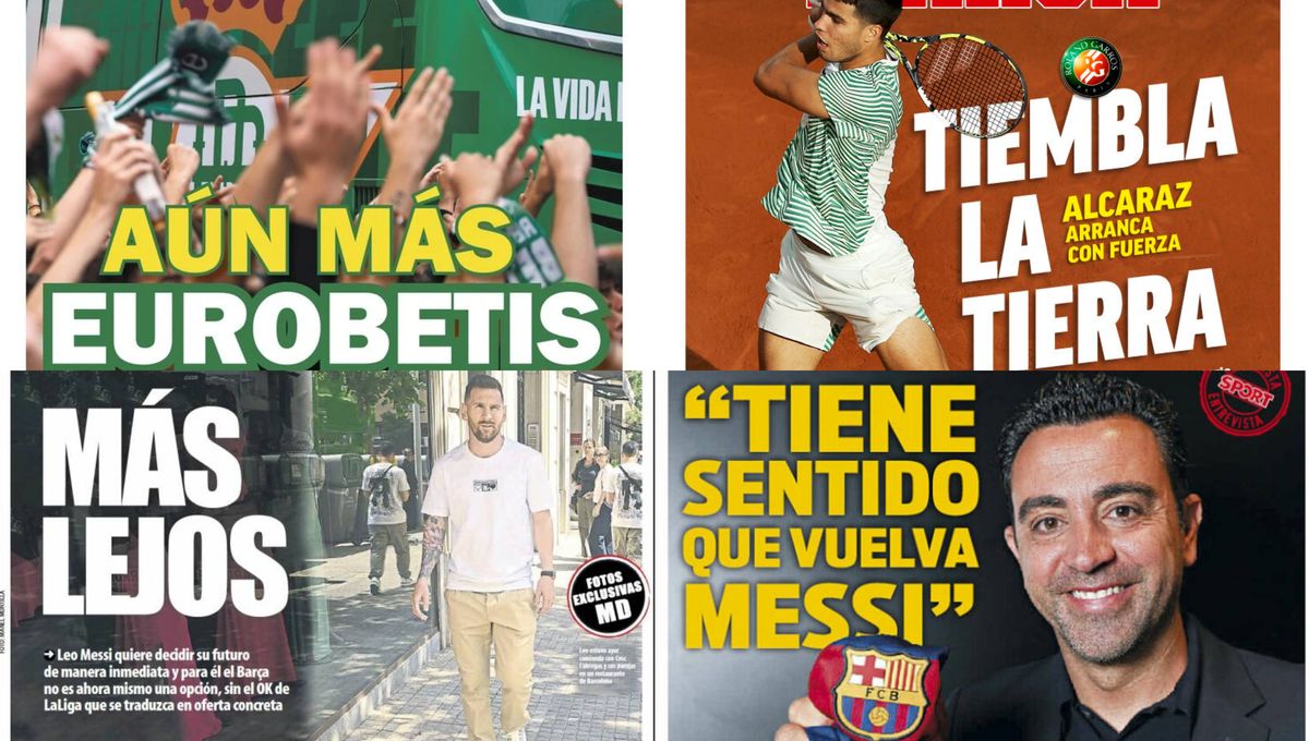 El Betis crece en Europa, Alcaraz arrasa en París y el Barça sigue mareando con Messi...