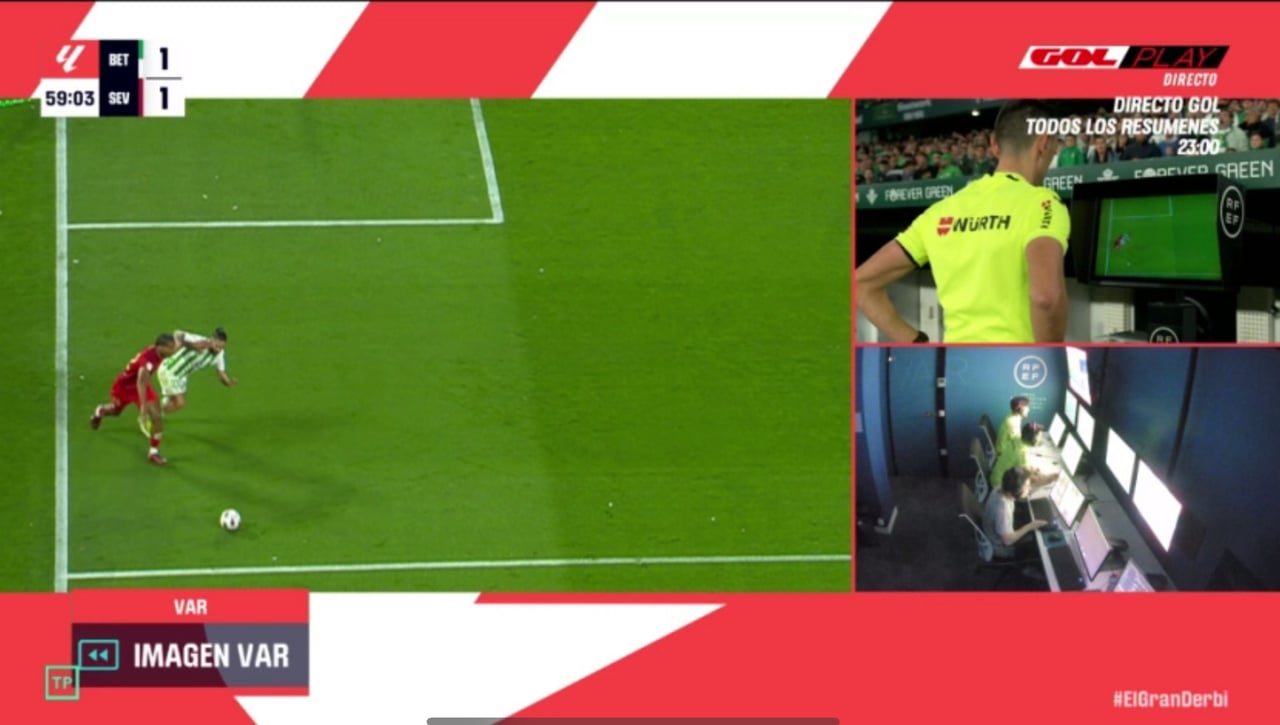 La polémica de El Gran Derbi y los audios del VAR: amarilla a Fornals, gol anulado a Ocampos, penaltis de Lukébakio y Badé...