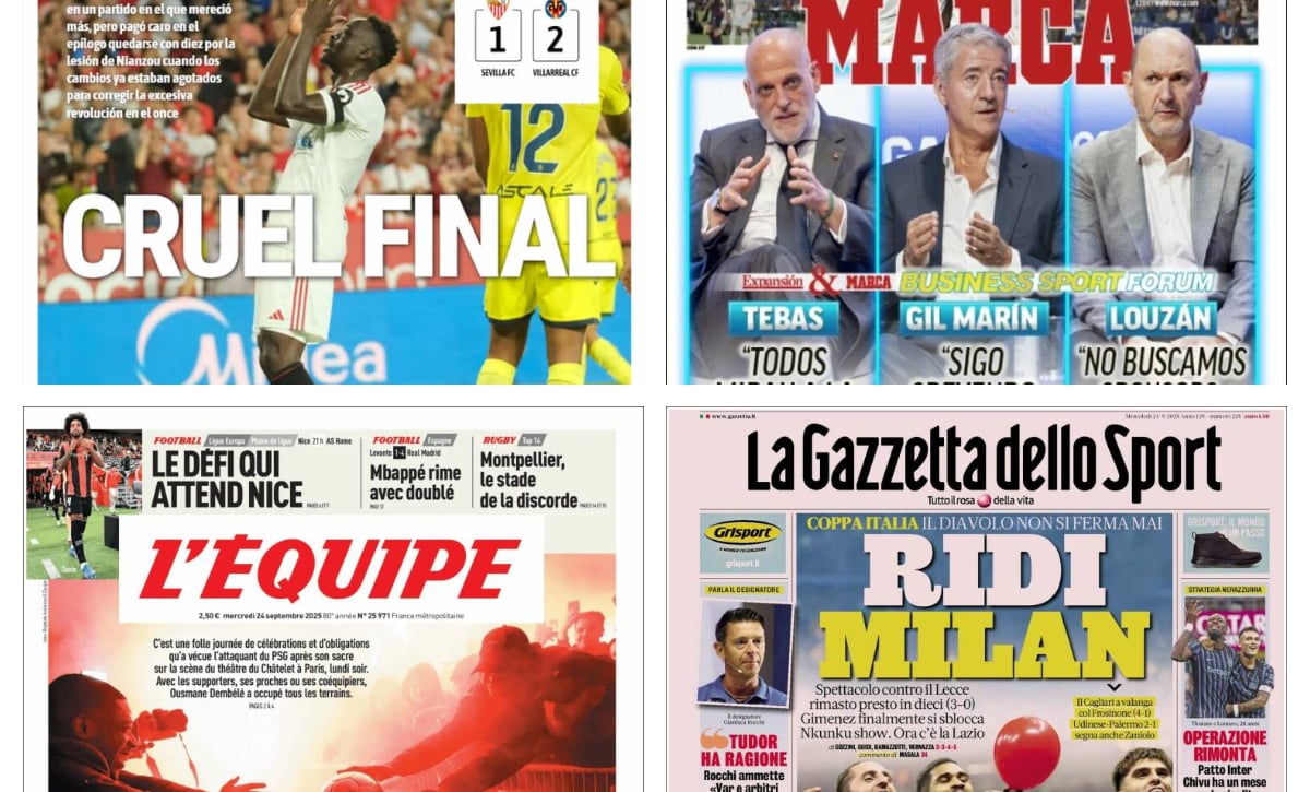 Cruel final en Sevilla, arranca el sueño bético, el Madrid baila con Vinicius, lágrimas por Gavi...así vienen las portadas