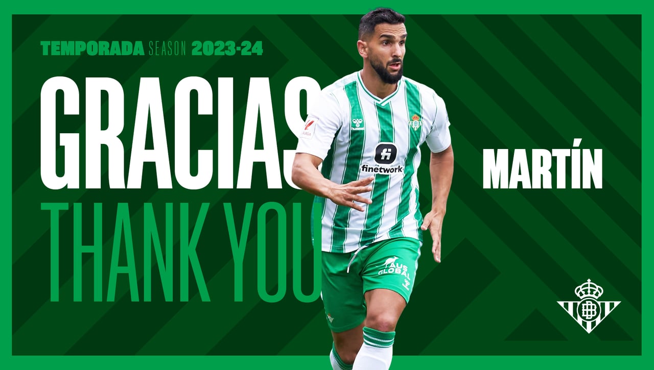 El '2' del Betis tiene nuevo dueño: "Gracias, Montoya"