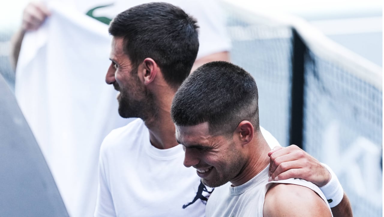 Carlos Alcaraz, Djokovic y Sinner reciben la misma noticia