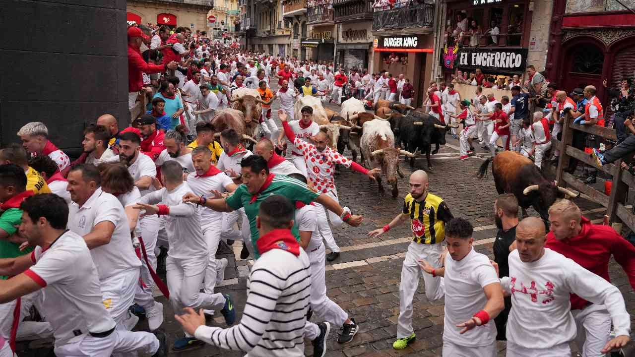 San Fermín 2023, segundo encierro limpio, rápido y con la nobleza de José Escolar