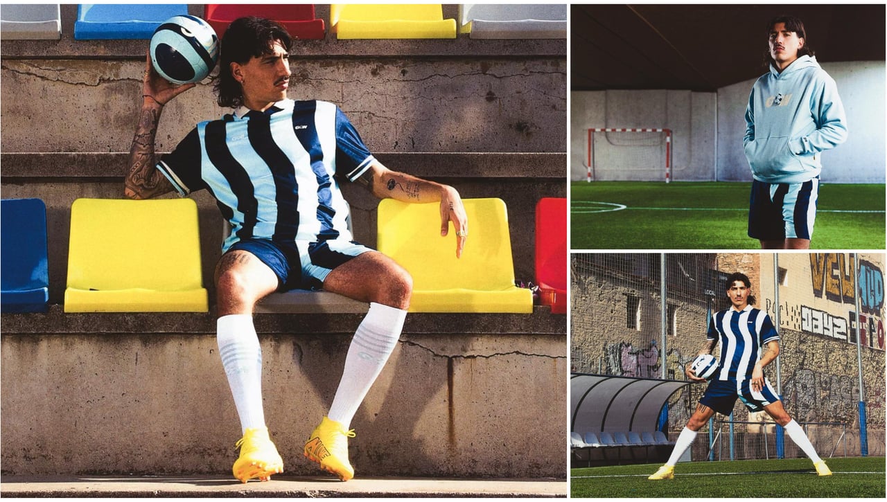 Bellerín posa con su nueva camiseta