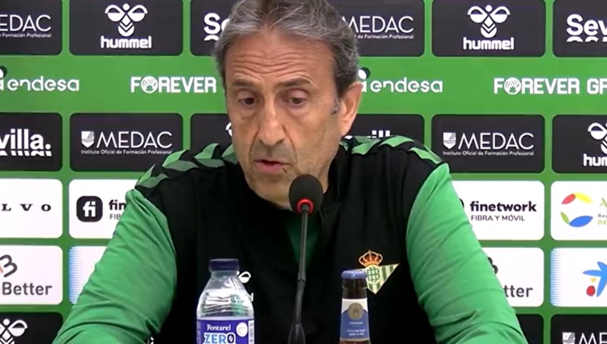 El técnico del Betis no se achanta ante el campeón de Europa: "Estamos donde queríamos"