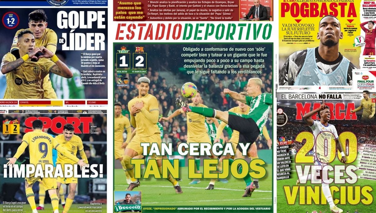 El orgullo del Betis, el aprobado del Sevilla, Vinicius, Pogba, Mbappé... así llegan las portadas