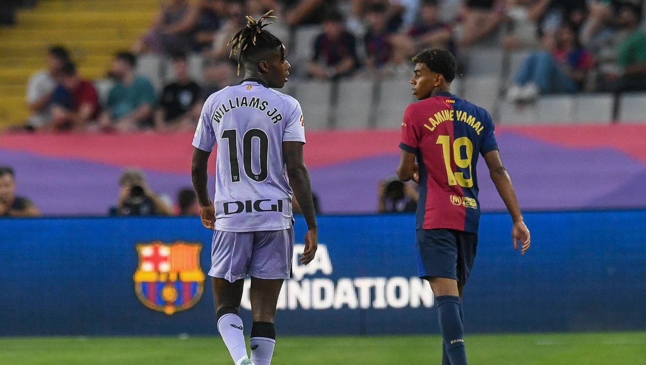 Lamine Yamal presume de 'información privilegiada' para picar a Nico Williams