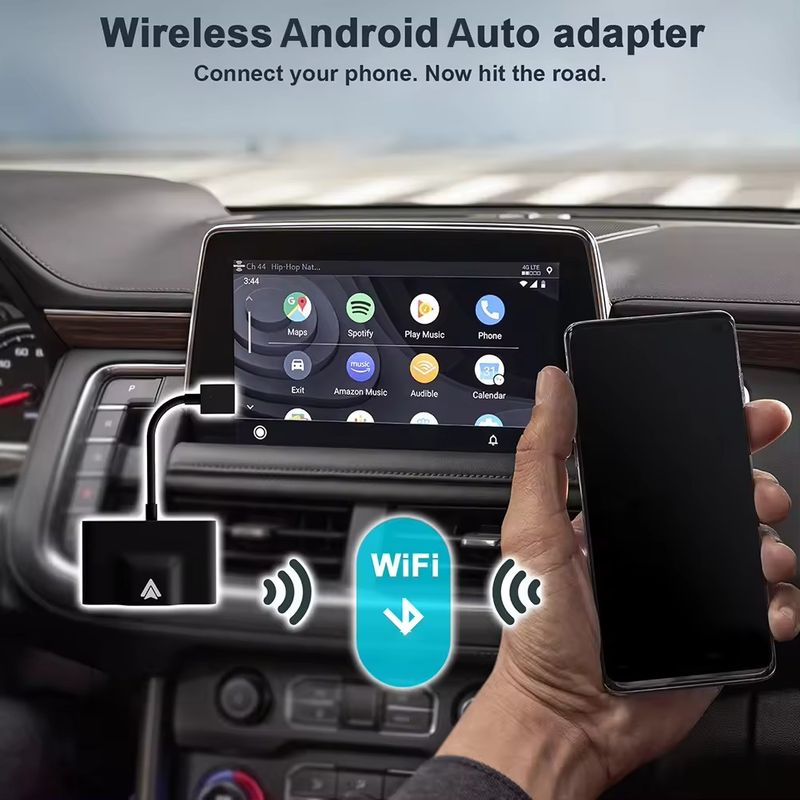 Pantalla para coche con Carplay y Android Auto inalámbrico