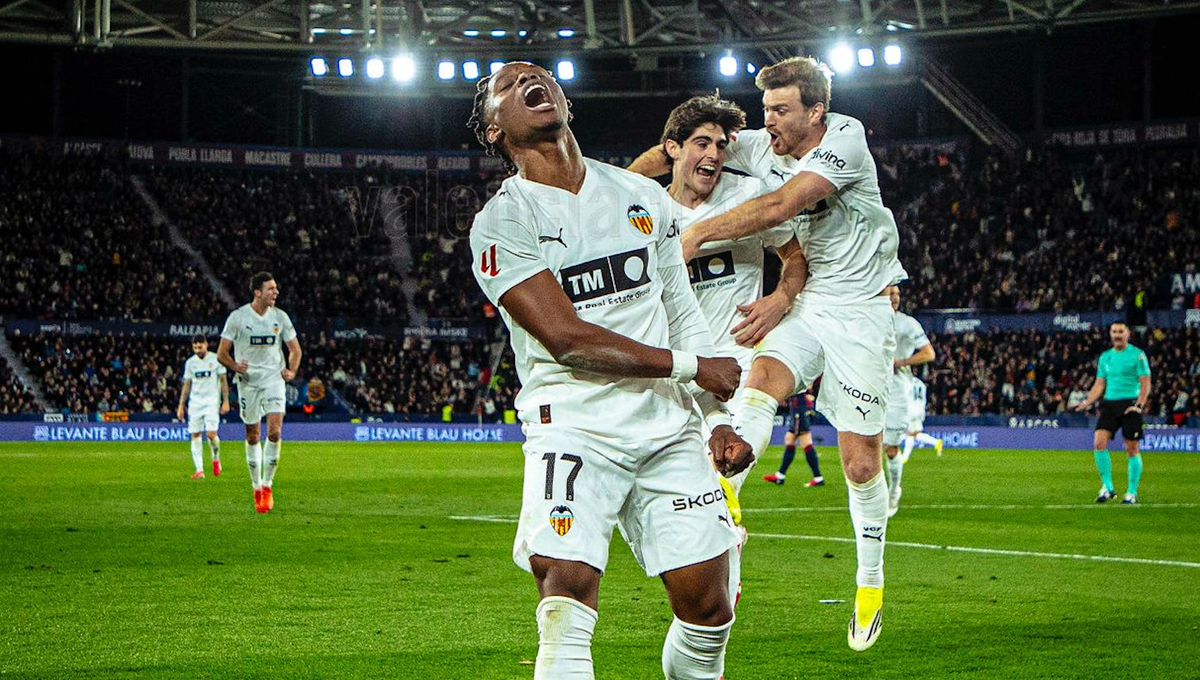 Levante 0-2 Valencia: Ramazani y Sadiq sentencian el derbi valenciano