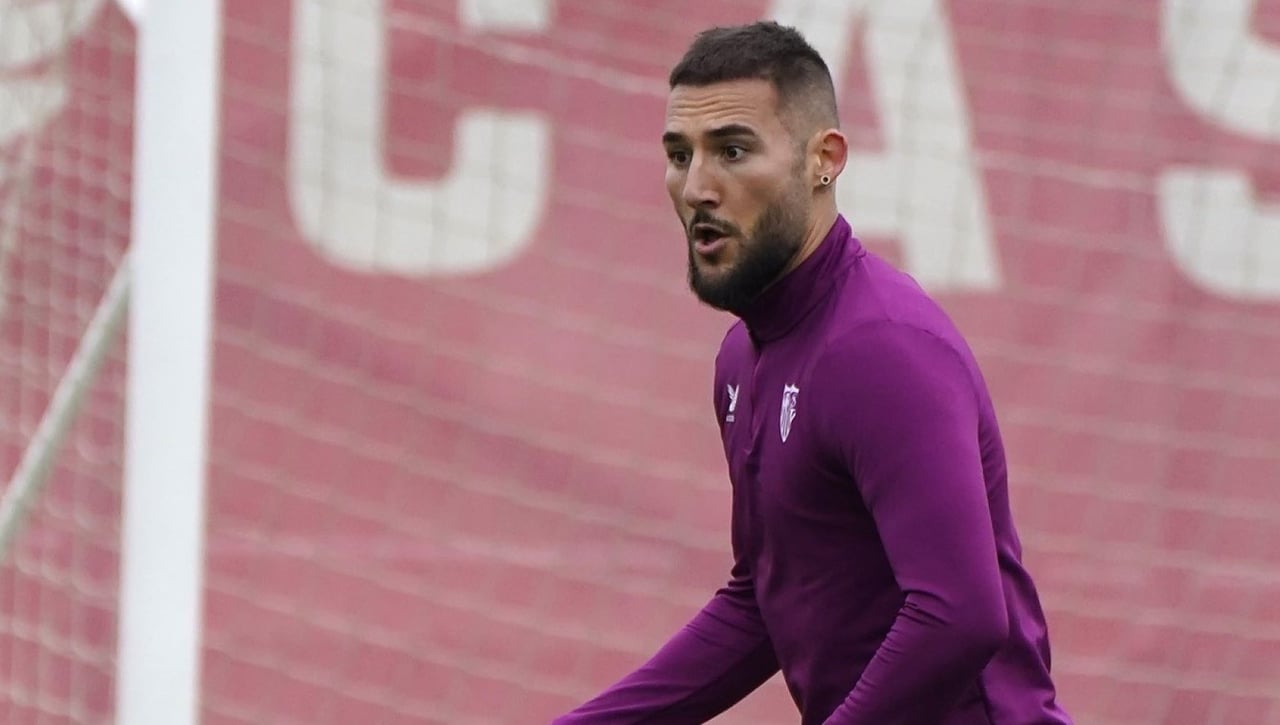 Dos bajas importantes en el Sevilla en el último entrenamiento antes del PSV